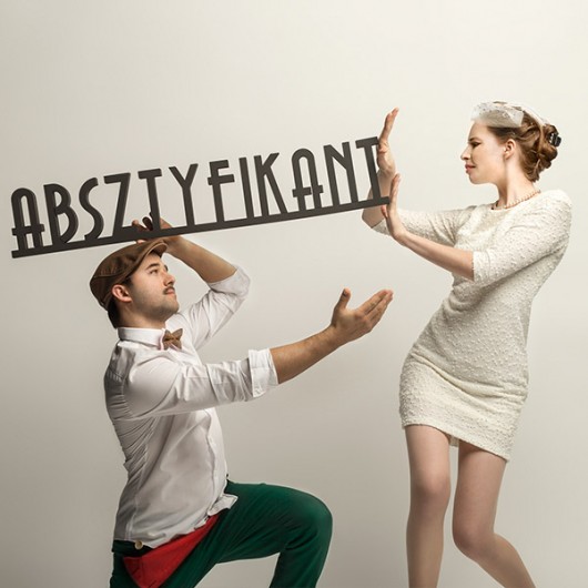 ABSZTYFIKANT - napis 3D, rozmiar 110x20cm Ledon