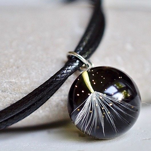 Bransoletka sznurkowa z nasionkiem dmuchawca Grol Jewellery