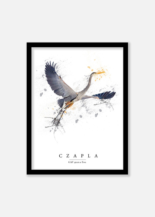 Czapla Plakat GAU Home