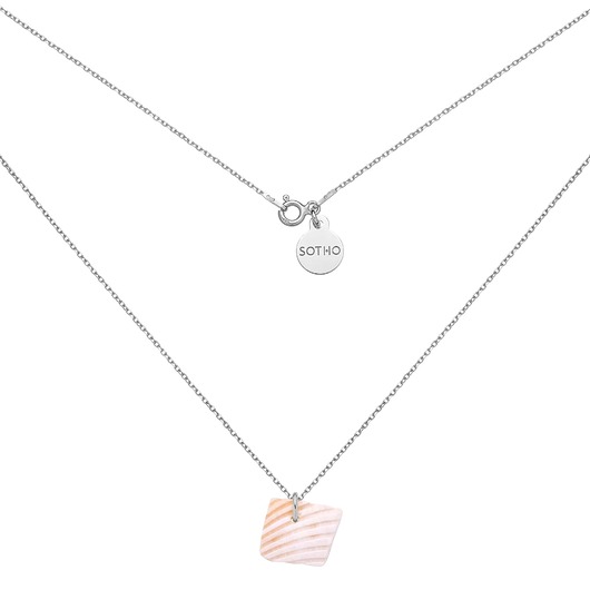 srebrne naszyjniki Srebrny naszyjnik z muszelką