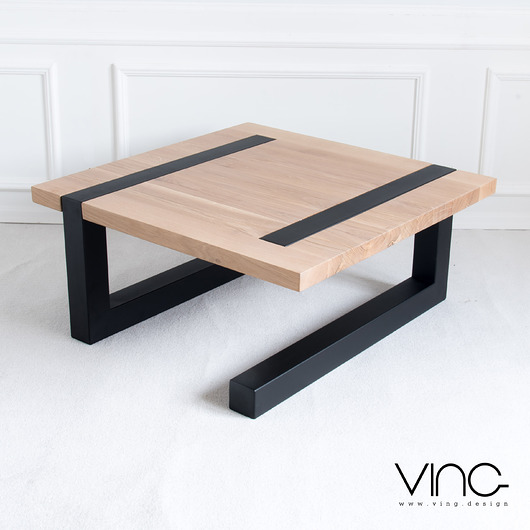 stoliki kawowe Stolik kawowy lity dębowy Drewno Design Loft Dąb