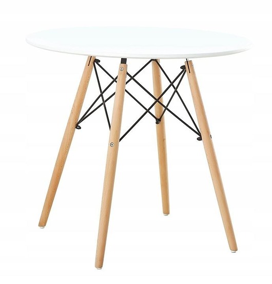 Stół do jadalni salonu kuchni okrągły 80cm PokaHome