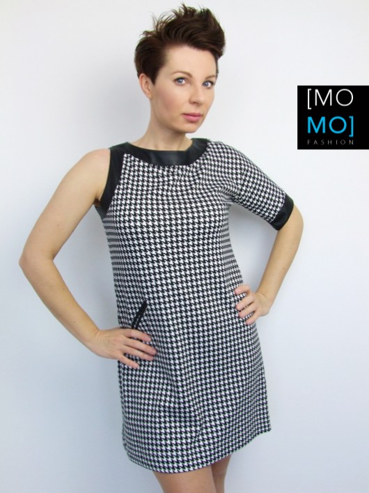 Sukienka pepitka by momo momo fashion