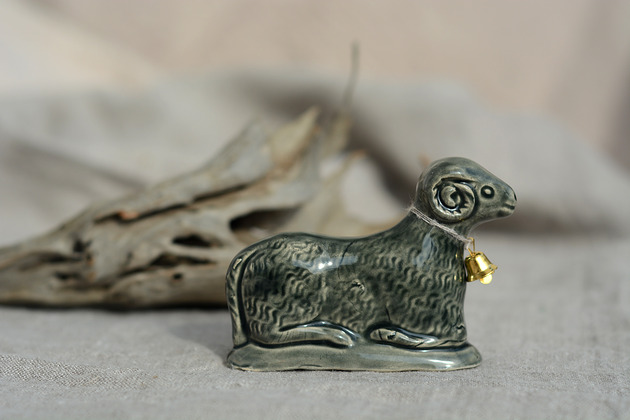 ozdoby wielkanocne Baranek wielkanocny szary be 20