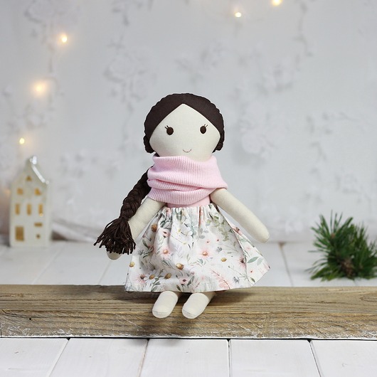 lalki Lala różowa w spódniczce w ptaszki