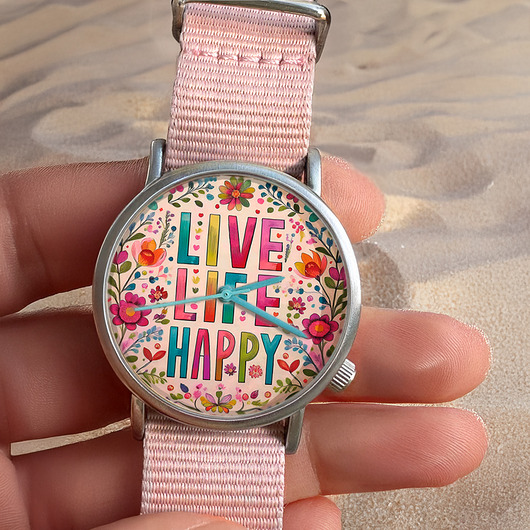 zegarki damskie Live Life Happy - Spring Zegarek HANDMADE