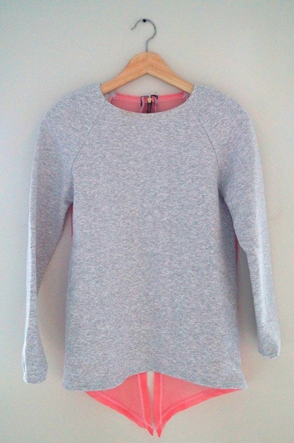 Bluza frak szyfonowy tył różowy S, M sleek