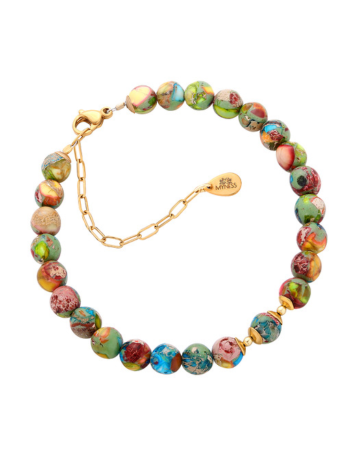 bransoletki z kamieni naturalnych Bransoletka z kamieni naturalnych - jaspis cesarski