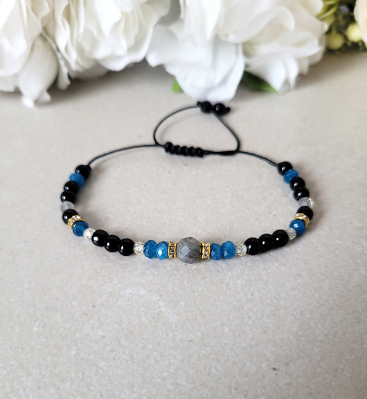 bransoletki z kamieni naturalnych SKORPION- Bransoletka zodiakalna regulowana