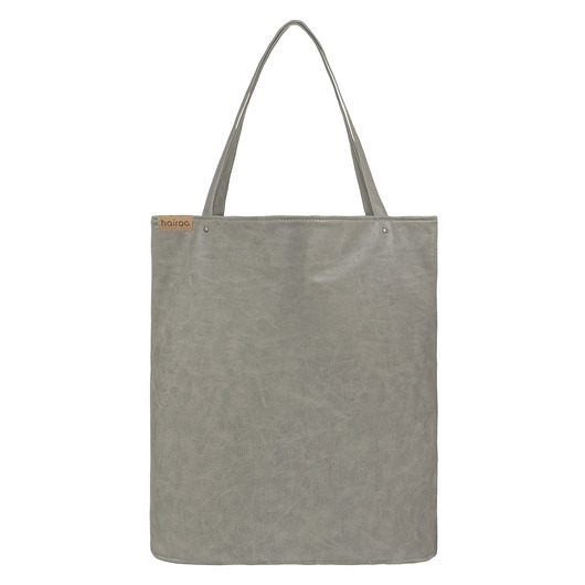 Shopper XL torba szara na zamek hairoo