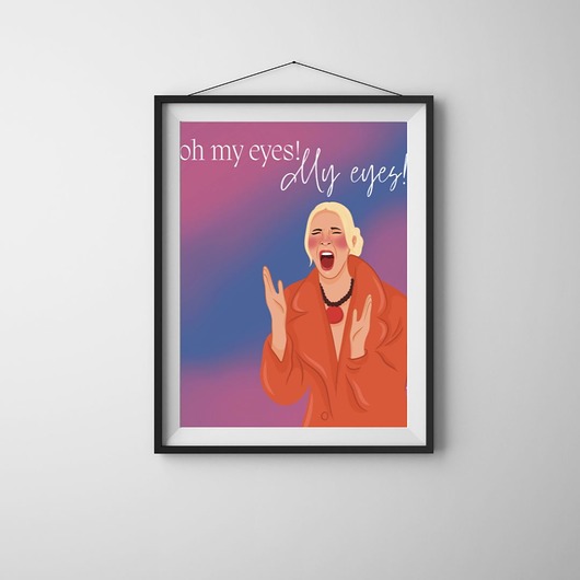 grafiki i ilustracje Plakat "Oh my eyes 2"