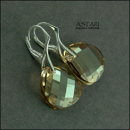 kryształ SWAROVSKI W SREBRZE - GOLDEN SHADOW Astari