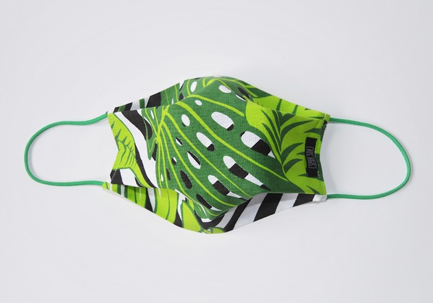 maseczki ochronne Maseczka bawełniana - monstera