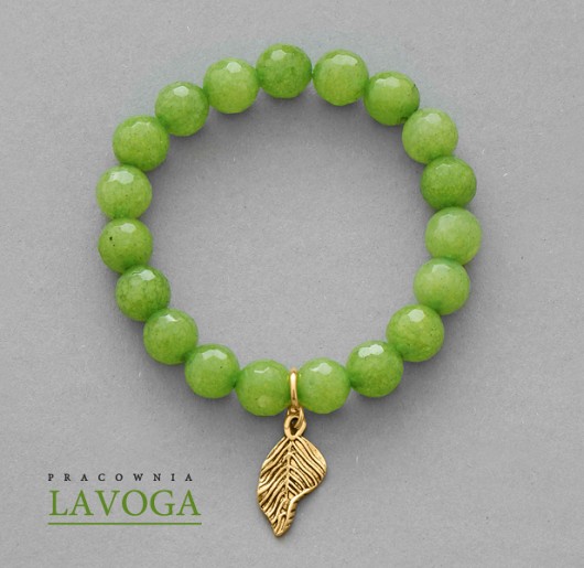 Jade with pendant in green. Lavoga