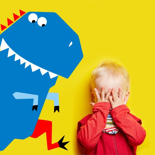 Dinozaur T-rex naklejka na ścianę Whatewa