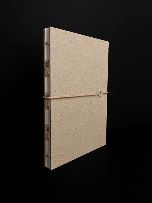 notatniki i albumy Notes gładki zamykany na gumkę Beige Grey