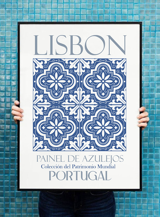 plakaty Plakat  Lisbona kafelki