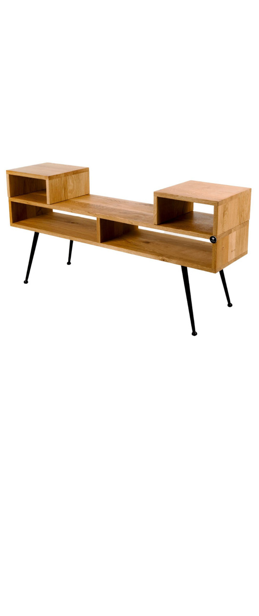 komody i szafki Szafka RTV Dąb Loft Drewno Lite  150 cm  RTV-7