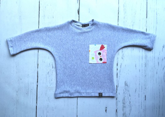 Bluzeczka z kolorową kieszonką KG Handmade