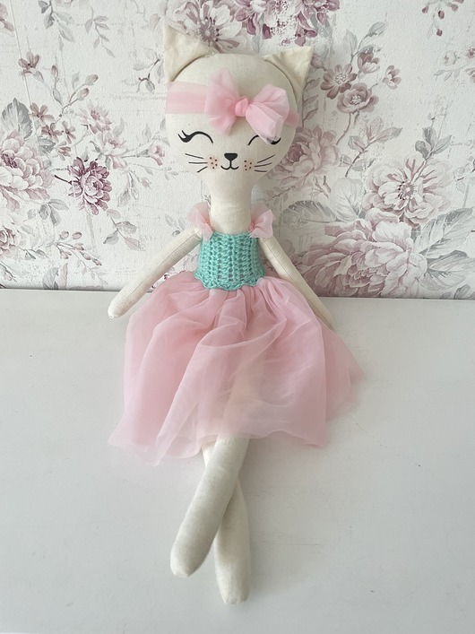misie i maskotki Maskotka Kotek Kasia 60 cm