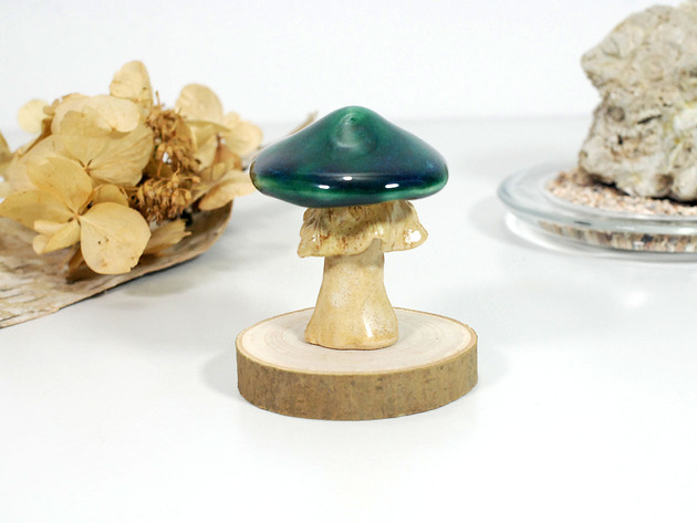 figurki i rzeźby Dekoracyjny grzybek - na półkę, do doniczki