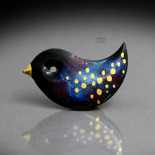 broszki Ptaszek Nakrapiany