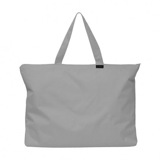 MODEL XL  | contrast zipper | szary Bagasz