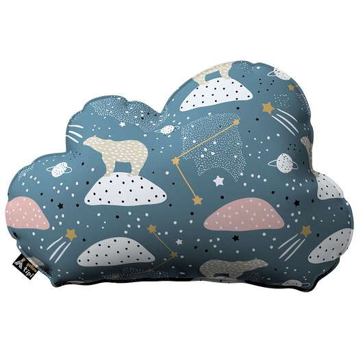 poduszki do pokoju dziecka Poduszka Soft Cloud niebieska