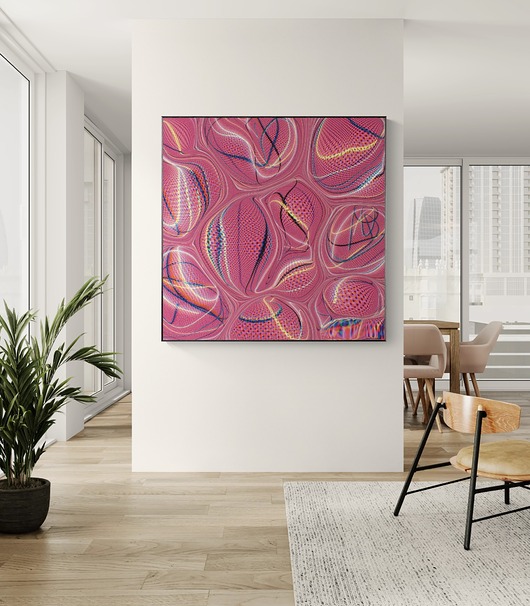 grafiki i ilustracje Żywe częstotliwości #3, autorski graficzny obraz