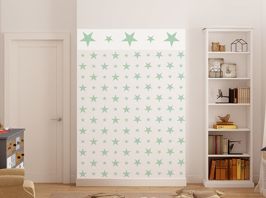Tapeta dla dzieci Border Stars Mint Humpty Dumpty Room Decoration