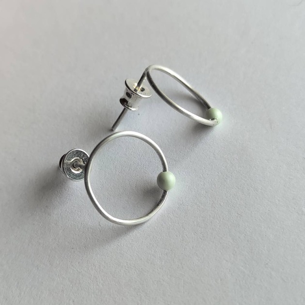 kolczyki srebrne Kolczyki srebrne OKRĄG