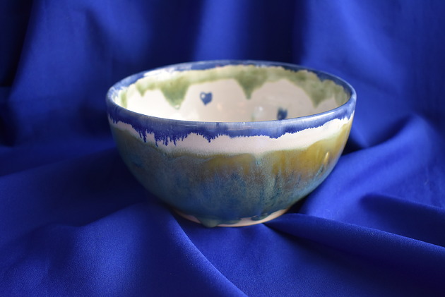 miski i misy Miska ceramiczna morska zieleń