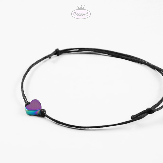 Bransoletka LOVE HEM - serduszko opalizujące COCONUT