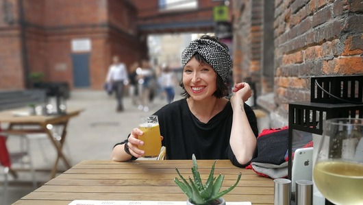  opaska turban czarno biała retro ruda klara