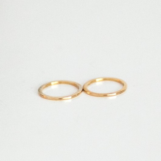 pierścionki - różne Pierścionki na pół palca 16K Gold - 2 szt.