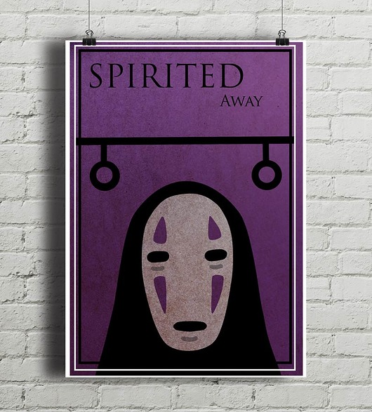Plakat Spirited Away  minimalmill