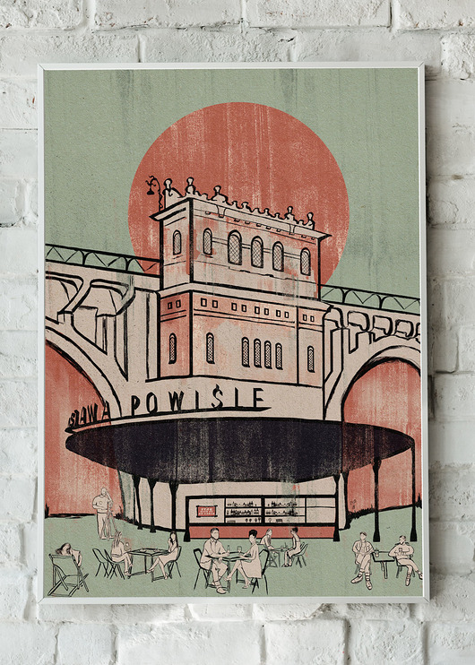 plakaty Plakat Warszawa Powiśle