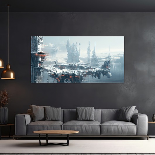 plakaty Futurystyczna Japonia, Cyberpunk - Plakat - Loft, Minimalizm