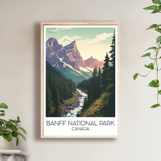 plakaty Kanada - Park Narodowy Banff - Plakat, pamiątka dla podróżnika