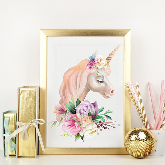 PLAKAT, OBRAZEK Jednorożec unicorn nr.10 Dekoracjan