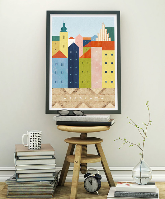 plakaty Warszawa - Stare Miasto - plakat 50x70 cm