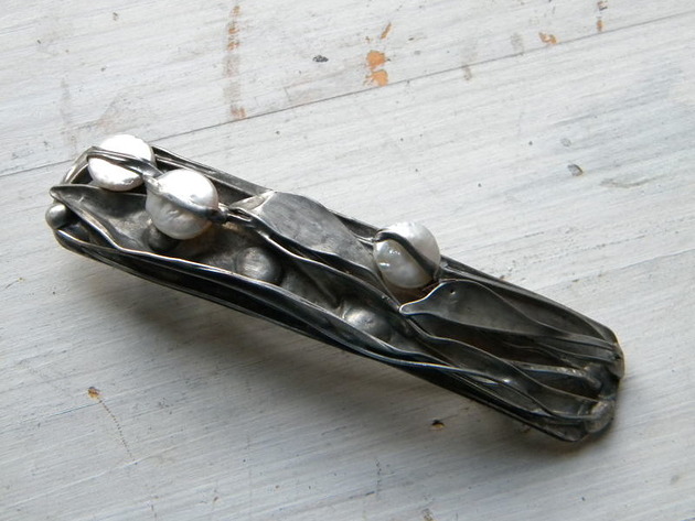 strączek -  perły -  klamra do włosów Beata Trotter