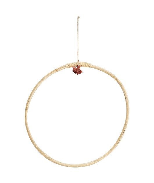 wianki Bambusowe kółko 40cm z frędzlem, boho