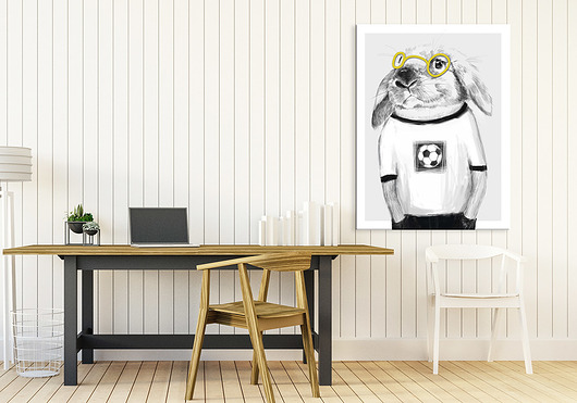 OBRAZ NA PŁÓTNIE -  60x80cm   Zajączek LUdesign gallery