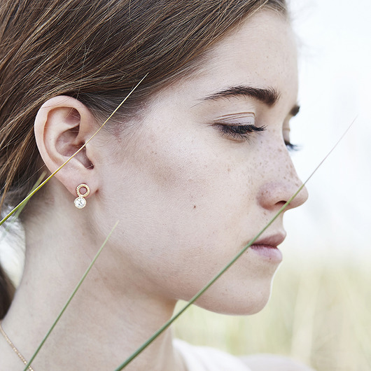 kolczyki z cyrkonią GLORIA KOS jewellery