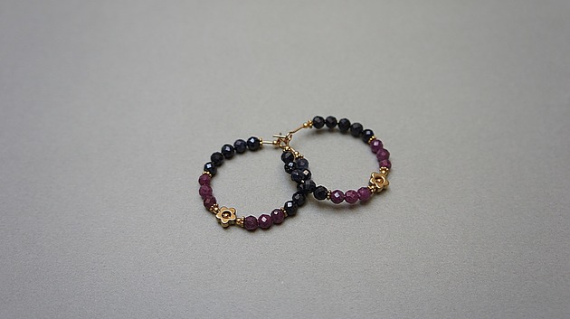 kolczyki - inne Alloys Collection Wianki (szafiry i rubiny)  - kolczyki