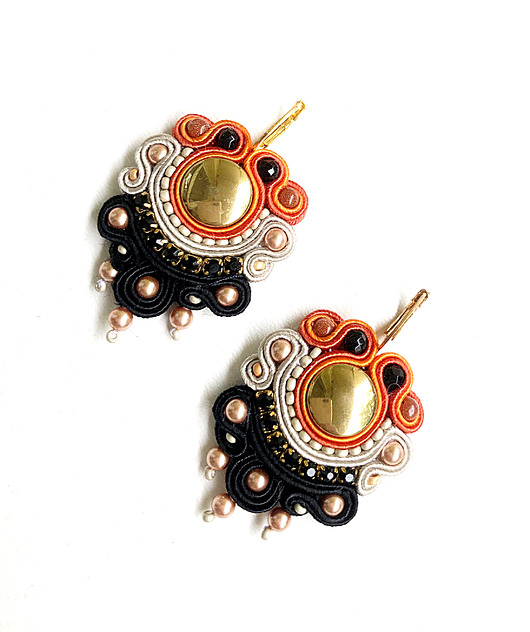 kolczyki soutache Sutaszowe kolczyki ESPINHO
