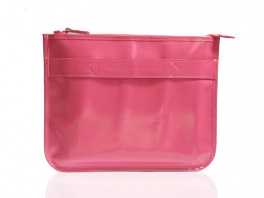AMARANTH PATENT Leather Clutch XXL Rozwadowska Bags