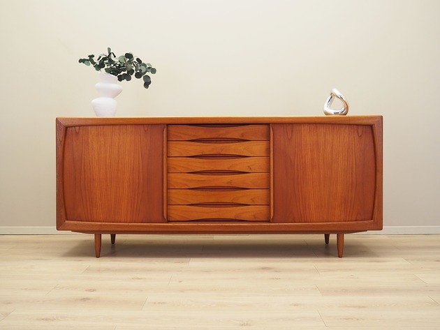 komody i szafki Sideboard tekowy, duński design, lata 70, producent: Dyrlund