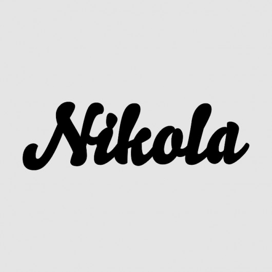 Napis Drewniany 3D NIKOLA LOVINA PRINTS